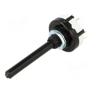 Switch: rotary | Pos: 12 | 0.15A/250VDC | Poles number: 1 | 30° | 999MΩ