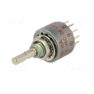 Switch: rotary | Pos: 12 | 0.15A/125VAC | 0.15A/28VDC | Poles number: 1