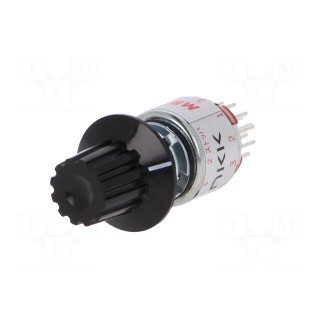 Switch: rotary | Pos: 3 | 4P3T | 0.01A/28VAC | 0.01A/28VDC | -10÷70°C
