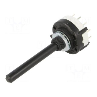Switch: rotary | Pos: 4 | 0.15A/250VDC | Poles number: 3 | 30° | -30÷85°C