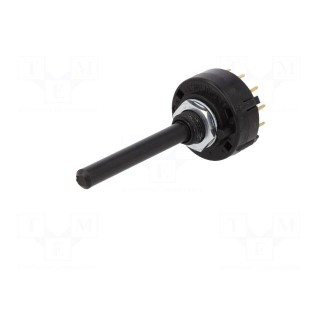 Switch: rotary | Pos: 6 | 0.15A/250VDC | Poles number: 2 | 30° | -30÷85°C