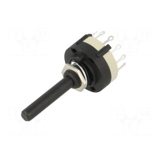Switch: rotary | Pos: 6 | 0.3A/125VAC | 1A/30VDC | Poles number: 2 | 30°