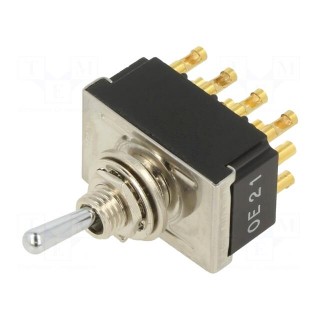 Switch: toggle | Pos: 2 | 4PDT | ON-ON | 6A/250VAC | Leads: for soldering