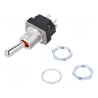 Switch: toggle | Pos: 2 | DPDT | (OFF)-ON | 5A/28VAC | Leads: screw | IP67