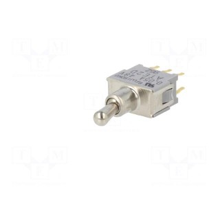 Switch: toggle | Pos: 2 | DPDT | ON-ON | 0.05A/48VAC | 0.05A/48VDC