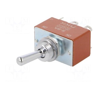 Switch: toggle | Pos: 2 | DPDT | ON-ON | 10A/250VAC | 20A/30VDC | -10÷70°C