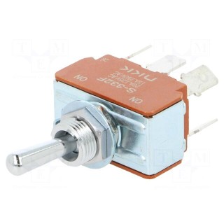 Switch: toggle | Pos: 2 | DPDT | ON-ON | 15A/250VAC | 20A/30VDC | -10÷70°C