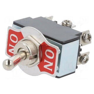 Switch: toggle | Pos: 2 | DPDT | ON-ON | 20A/12VDC | Leads: screw | 0÷55°C