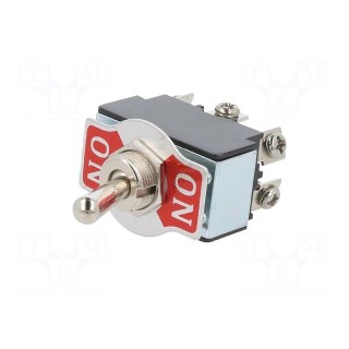 Switch: toggle | Pos: 2 | DPDT | ON-ON | 20A/12VDC | Leads: screw | 0÷55°C