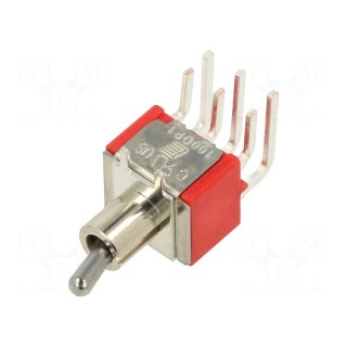 Switch: toggle | Pos: 2 | DPDT | ON-ON | 2A/250VAC | 5A/28VDC | -30÷85°C