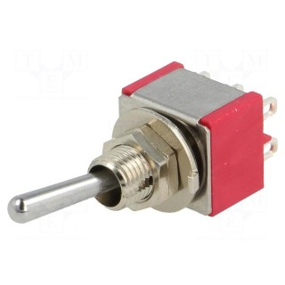 Switch: toggle | Pos: 2 | DPDT | ON-(ON) | 5A/125VAC | 5A/28VDC | -30÷85°C