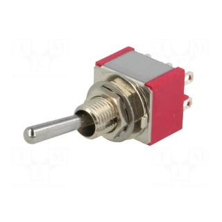 Switch: toggle | Pos: 2 | DPDT | ON-(ON) | 5A/125VAC | 5A/28VDC | -30÷85°C