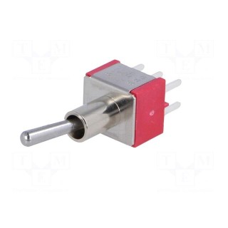 Switch: toggle | Pos: 2 | DPDT | ON-ON | 5A/125VAC | 5A/28VDC | -30÷85°C