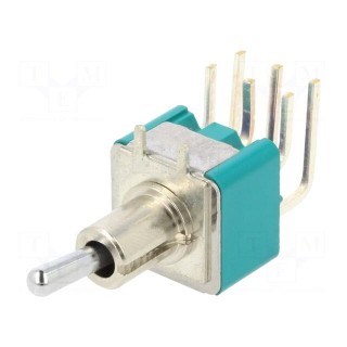 Switch: toggle | Pos: 2 | DPDT | ON-ON | 6A/125VAC | 6A/6VDC | -20÷80°C