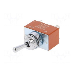 Switch: toggle | Pos: 2 | DPST | ON-OFF | 15A/250VAC | 15A/30VDC | panel