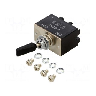 Switch: toggle | Pos: 2 | DPST | ON-OFF | 15A/250VDC | Leads: screw | panel