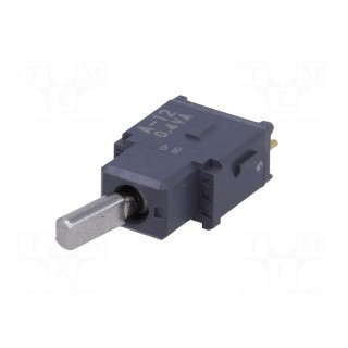 Switch: toggle | Pos: 2 | SPDT | ON-OFF | 0.1A/28VAC | 0.1A/28VDC | A