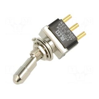 Switch: toggle | Pos: 2 | SPDT | ON-ON | 0.4A/20VAC | 0.4A/20VDC | 10mΩ