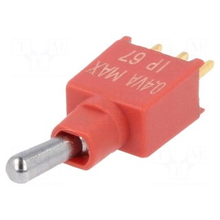Switch: toggle | Pos: 2 | SPDT | ON-ON | 0.4A/20VDC | Leads: flat pin
