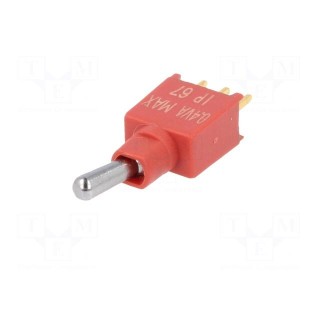 Switch: toggle | Pos: 2 | SPDT | ON-ON | 0.4A/20VDC | Leads: flat pin