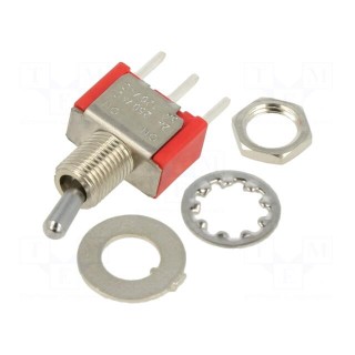 Switch: toggle | Pos: 2 | SPDT | ON-ON | 2A/250VAC | 5A/28VDC | -30÷85°C