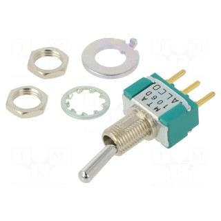 Switch: toggle | Pos: 2 | SPDT | ON-ON | 3A/250VAC | 4A/28VDC | -20÷80°C