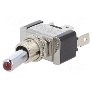 Switch: toggle | Pos: 2 | SPST | ON-OFF | 20A/12VDC | -20÷85°C | 50mΩ