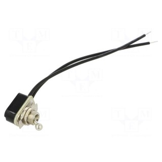 Switch: toggle | Pos: 2 | SPST | OFF-ON | 3A/250VAC | Leads: leads 155mm