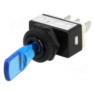 Switch: toggle | Pos: 2 | SPST | OFF-ON | 6A/12VDC | -25÷70°C