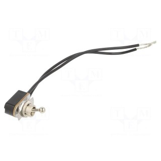 Switch: toggle | Pos: 2 | SPST | ON-OFF | 6A/12VDC | Leads: leads 150mm