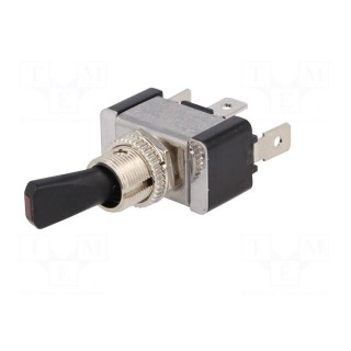Switch: toggle | Pos: 2 | SPST | OFF-ON | 20A/12VDC | -20÷85°C | 50mΩ