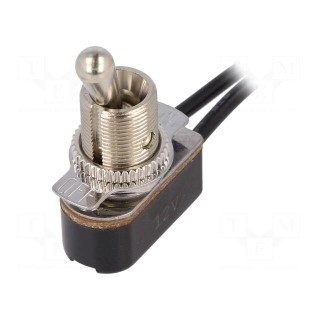 Switch: toggle | Pos: 2 | SPST | OFF-ON | 3A/250VAC | Leads: 150mm leads