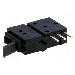 Switch: toggle | Pos: 2 | SPST | ON-(ON) | 0.5A/60VAC | 0.5A/60VDC