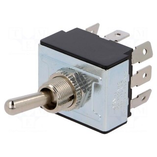 Switch: toggle | Pos: 3 | 3P3T | ON-OFF-ON | 10A/250VAC | -25÷70°C | 50mΩ