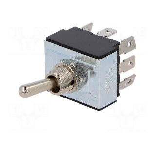 Switch: toggle | Pos: 3 | 3P3T | ON-OFF-ON | 10A/250VAC | -25÷70°C | 50mΩ