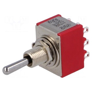 Switch: toggle | Pos: 3 | 3P3T | ON-OFF-ON | 5A/125VAC | 5A/28VDC