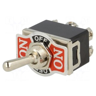 Switch: toggle | Pos: 3 | DP3T | ON-OFF-ON | 10A/250VAC | -25÷85°C | 50mΩ