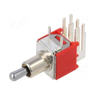 Switch: toggle | Pos: 3 | DP3T | ON-OFF-ON | 1A/250VAC | 3A/28VDC | THT