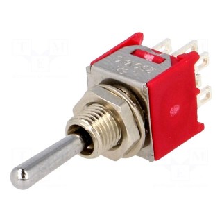 Switch: toggle | Pos: 3 | DP3T | ON-OFF-ON | 3A/125VAC | 3A/28VDC