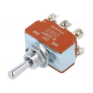 Switch: toggle | Pos: 3 | DP3T | (ON)-OFF-(ON) | 6A/250VAC | 20A/30VDC