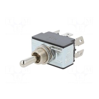 Switch: toggle | Pos: 3 | DPDT | ON-OFF-(ON) | 20A/125VAC | 50mΩ | 8N