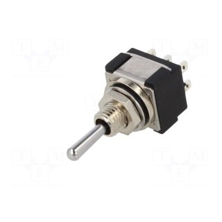 Switch: toggle | Pos: 3 | DPDT | (ON)-OFF-(ON) | 6A/125VAC | 6A/6VDC
