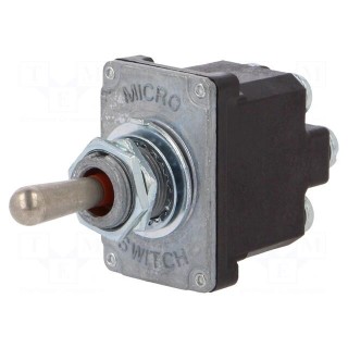 Switch: toggle | Pos: 3 | DPDT | (ON)-OFF-ON | 6A/230VAC | 18A/28VDC