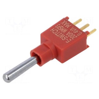 Switch: toggle | Pos: 3 | SP3T | ON-OFF-ON | 0.02A/20VAC | 0.02A/20VDC