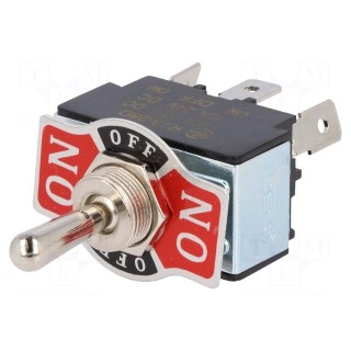 Switch: toggle | Pos: 3 | SP3T | ON-OFF-ON | 20A/12VDC | 0÷55°C | 50mΩ