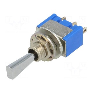 Switch: toggle | Pos: 3 | SP3T | ON-OFF-(ON) | 6A/125VAC | -10÷55°C | 1kV
