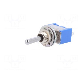 Switch: toggle | Pos: 3 | SP3T | ON-OFF-(ON) | 6A/125VAC | -10÷55°C | 1kV