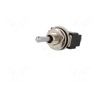 Switch: toggle | Pos: 3 | SPDT | (ON)-OFF-ON | 6A/125VAC | 6A/6VDC | 20mΩ