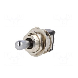Switch: toggle | Pos: 3 | SPDT | (ON)-OFF-ON | 6A/125VAC | 6A/6VDC | 20mΩ