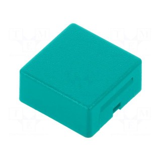 Button | Application: AML series | square | 15x15mm | Colour: green